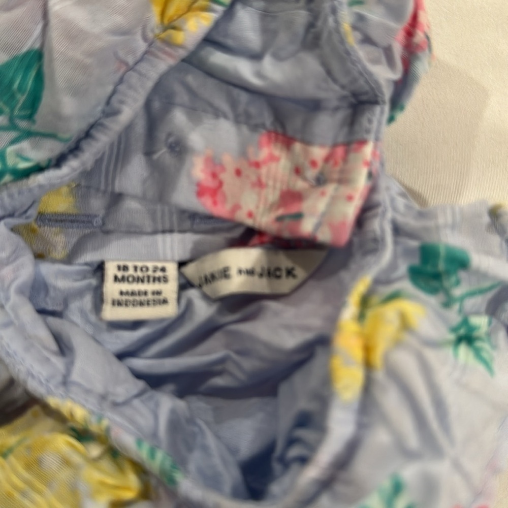 Janie and Jack Pale Blue Floral Dress​​​​​​​ - Picture 2 of 4